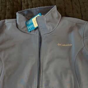 Columbia Light Gray Softshell Jacket